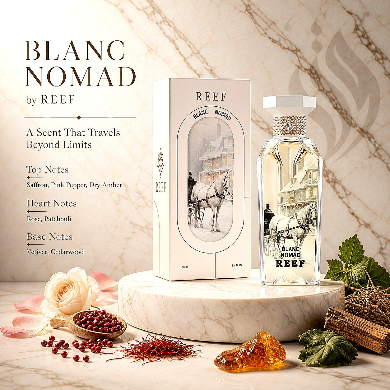 Blanc Nomad 150ml EDP By Reef Perfumes