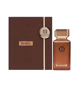 Brulee perfume bottle and packaging on a white background