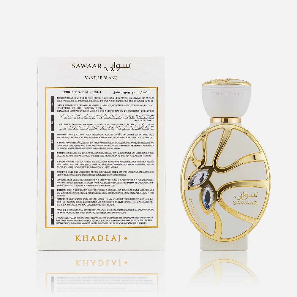 香水(女性用) Khadlaj Sawaar Vanille Blanc 100ml Sawaar Vanille Blanc 100ml ExDP By Khadlaj Perfumes